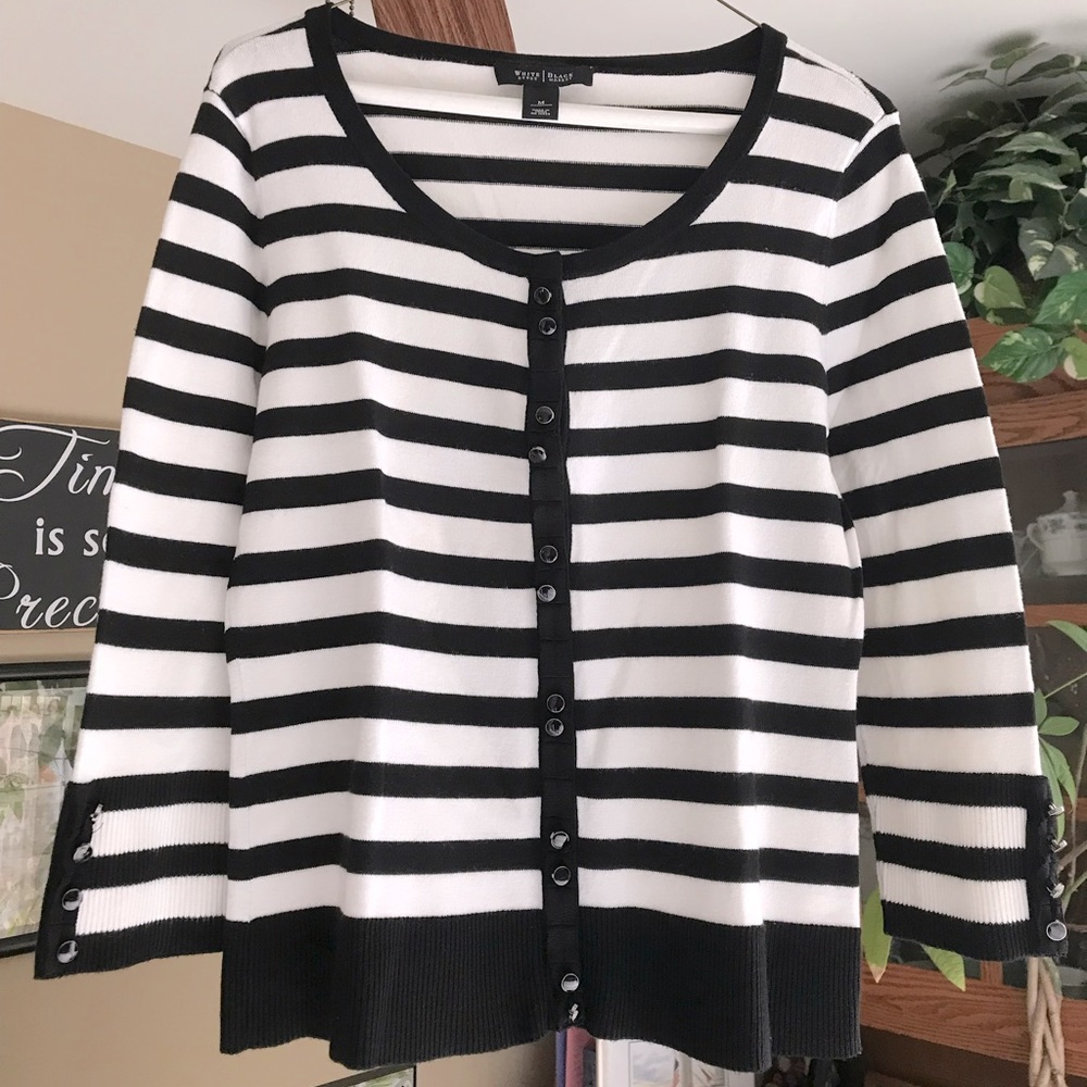 White House Black Market striped sweater.